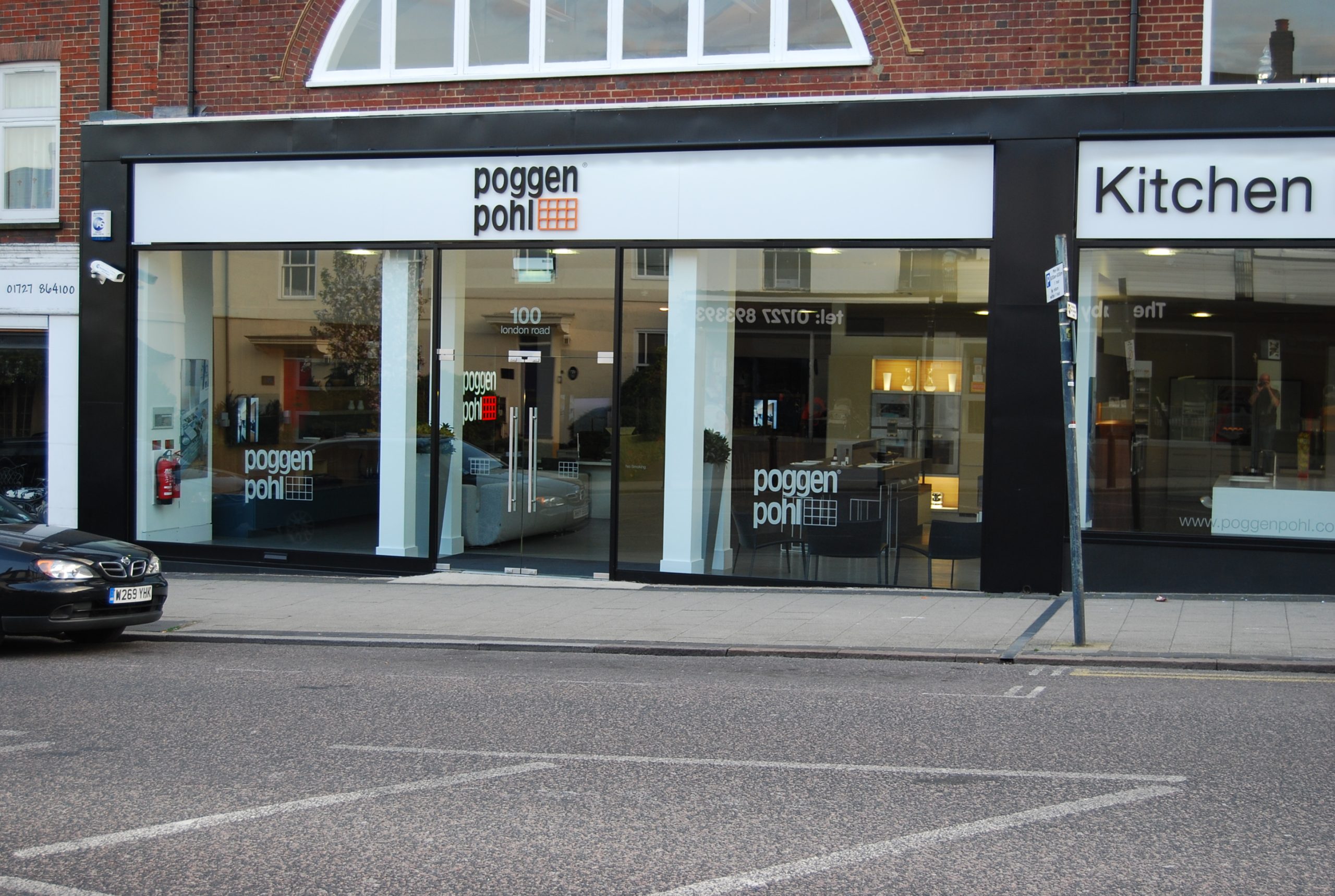 An external view of high street store poggen pohl.